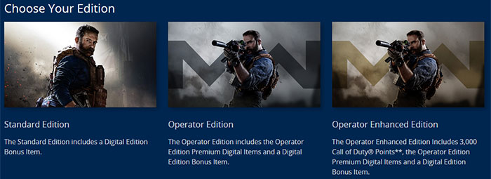 call of duty operator enhanced edition