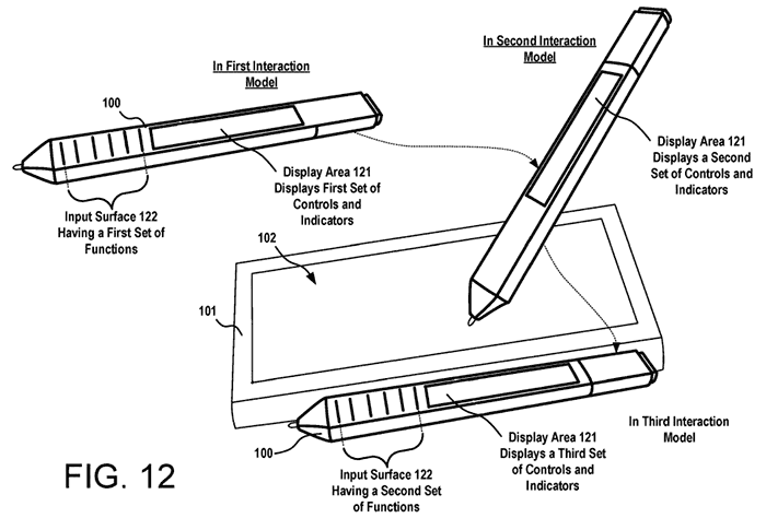 Microsoft Patent Shows Surface Pen With Oled Display Peripherals