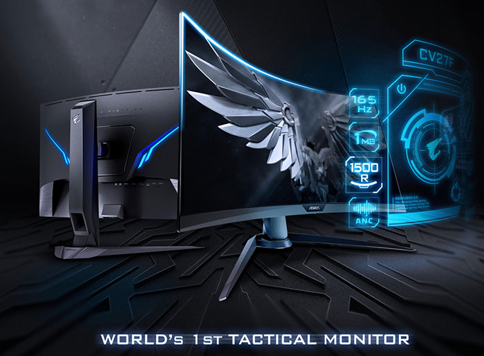 Gigabyte launches 1500R Aorus CV27F gaming monitor - Monitors