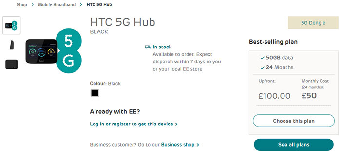 Ee Launches Uk S First 5g Mobile Broadband Plans Service