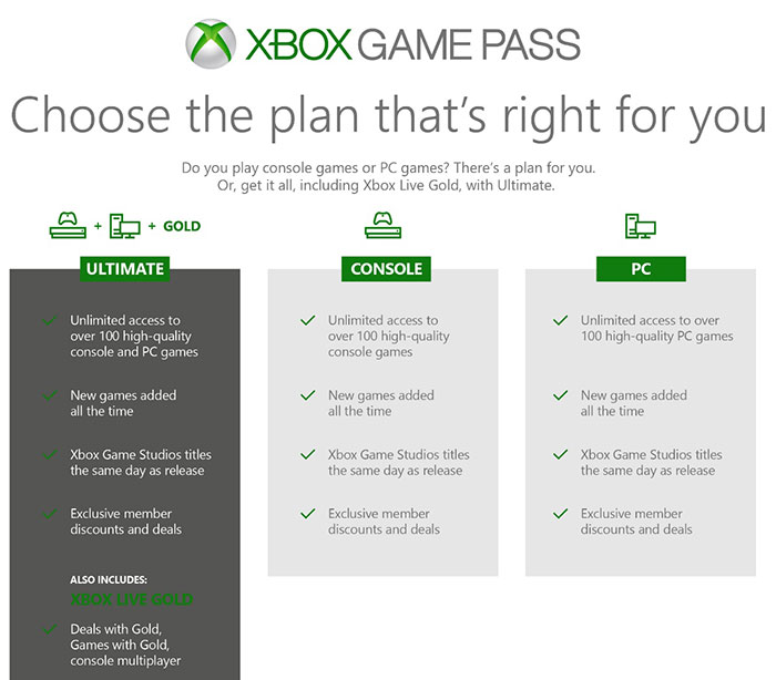 xbox game pass ultimate vs xbox live gold