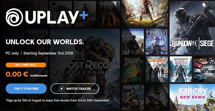 Play 100+ PC games for free with UPLAY+