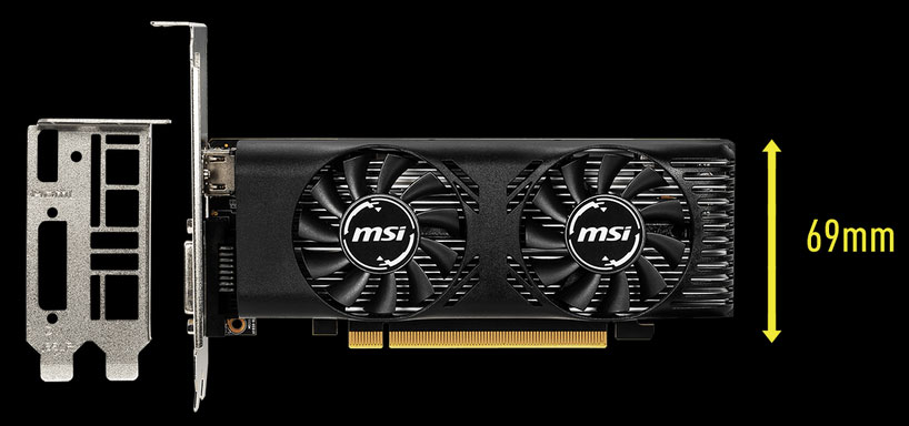 MSI releases GeForce GTX 1650 4GT LP (Low Profile) - Graphics