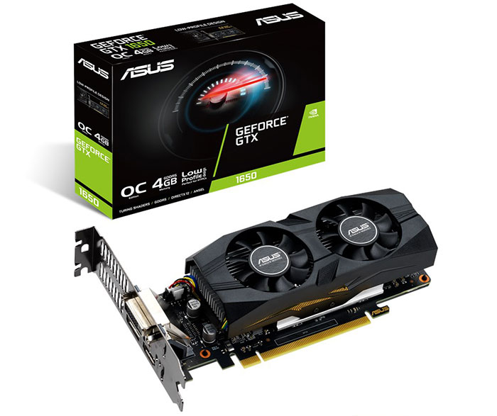 Asus unveils its GeForce GTX 1650 low profile graphics cards