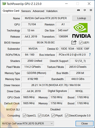 Inno3D GeForce 2070 Super Twin OC - Graphics - HEXUS.net - Page 2