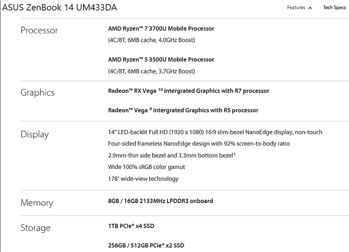 Amd ryzen best sale 7 3700u apu