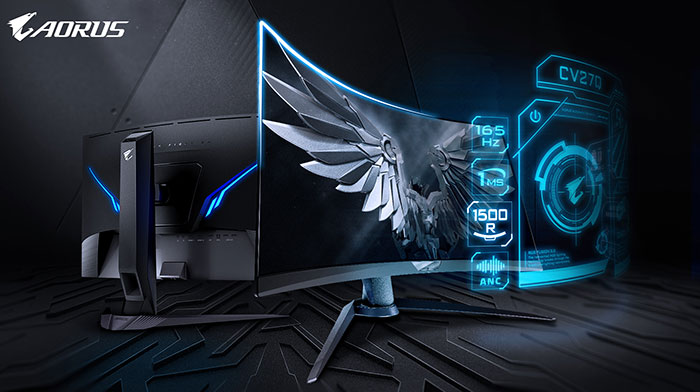 Aorus CV27Q Tactical Monitor features Black Equalizer 2.0