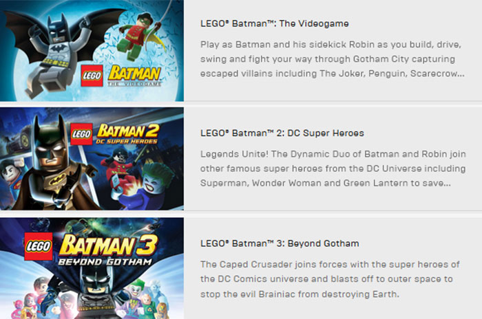 Epic games best sale lego batman