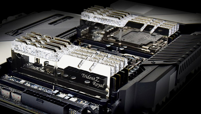G.Skill releases high performance 64GB Trident Z Royal memory kits
