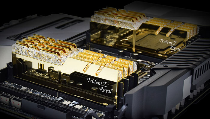 G.Skill releases high performance 64GB Trident Z Royal memory kits