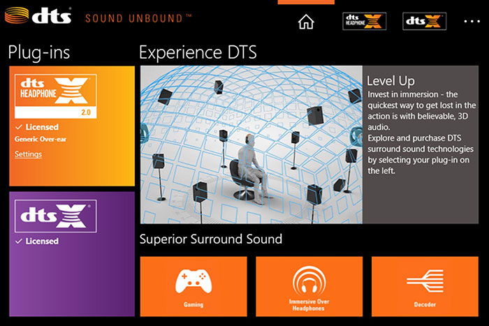 dolby dts sound test