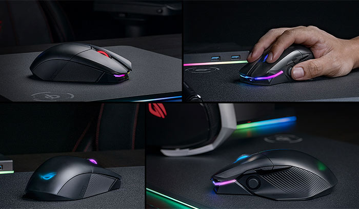 gaming mouse with thumbstick