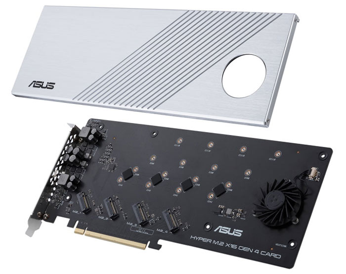 拡張カード】ASUS HYPER M.2x16 G4 Card＋４TB SSD-