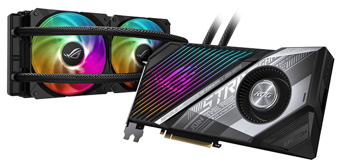 Asus ROG Strix and TUF Radeon RX 6800 (XT) OC cards outlined