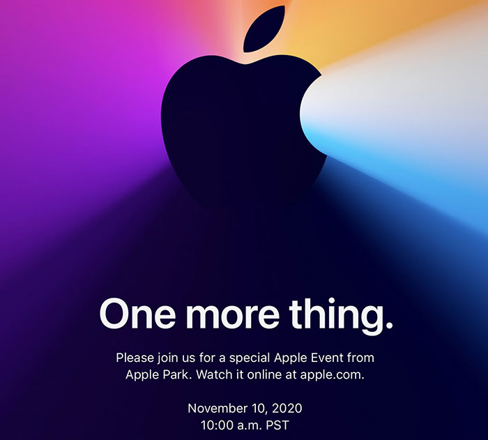 Apple hosting One More Thing event on Tuesday 10th Nov CPU News