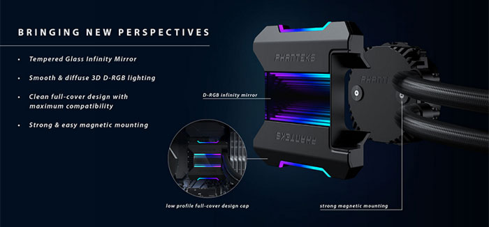 Phanteks Glacier One AIO CPU Cooler Series - Asetek