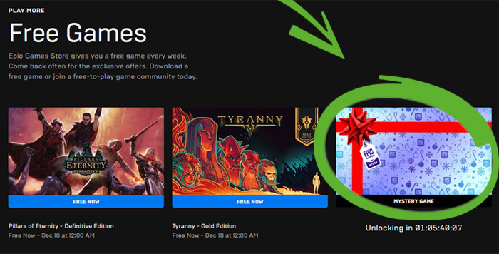 Free “Mystery Game” announced for the Epic Games Store