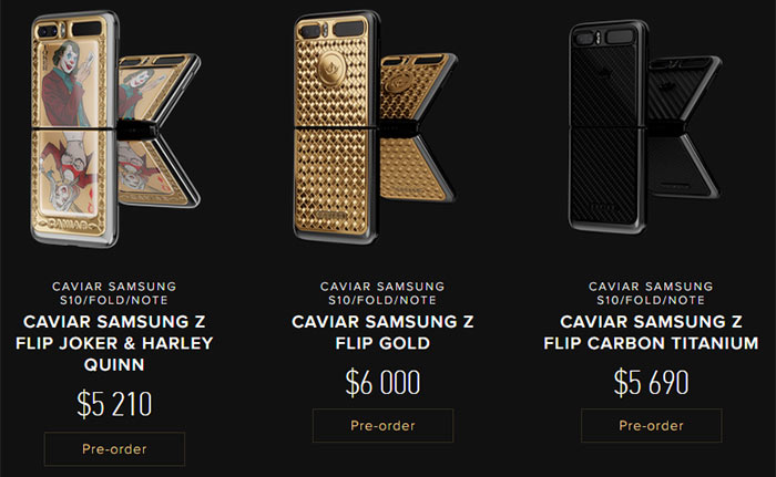 Caviar launches Samsung Galaxy Z Flip special editions - Mobile