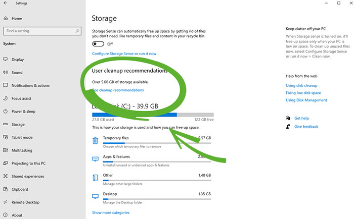 disk cleanup not working windows 10