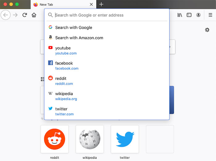 firefox now your address bar keystrokes