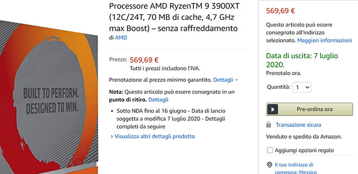 Ryzen 9 3900xt discount precio