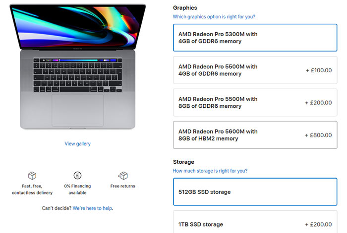 Apple MacBook Pro buyers get AMD Radeon Pro 5600M option