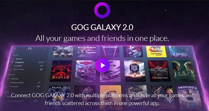 GOG Galaxy 2.0 promete reunir amigos e jogos um só lugar