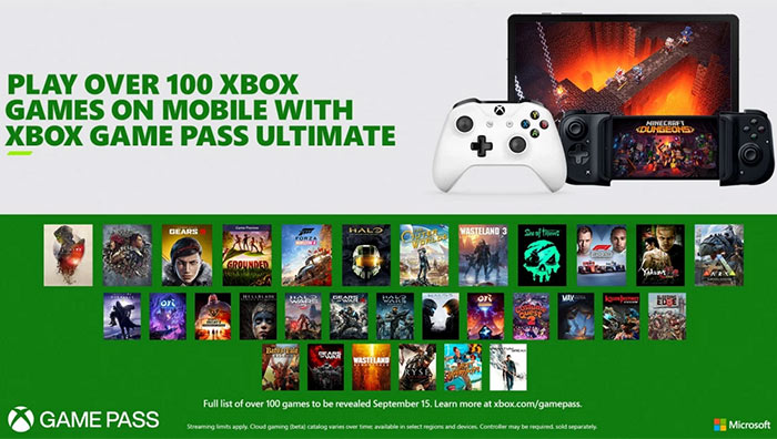 Cloud gaming hits Xbox Game Pass Ultimate on September 15th