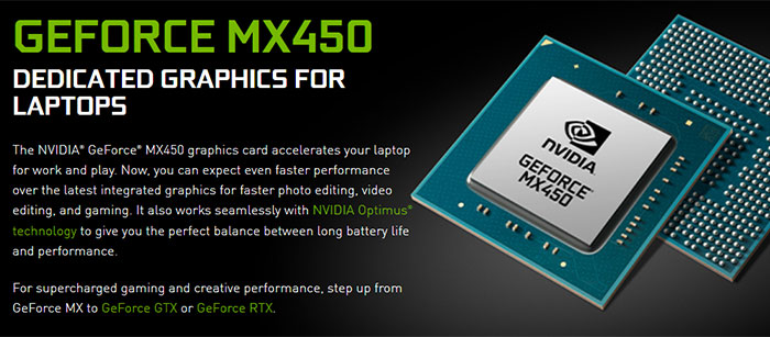 nvidia geforce mx450