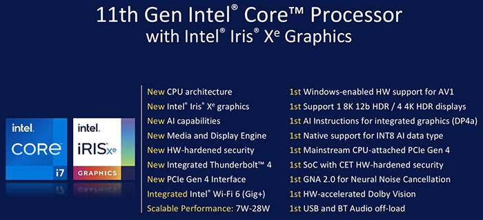 Intel Announces 11th Gen Core Tiger Lake-H Mobile, 49% OFF