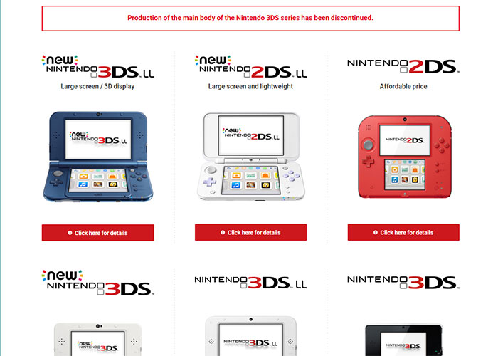 Nintendo Discontinues 3ds Handheld Console Family 3ds News Hexus Net