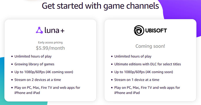 Play Ubisoft Games You Own on  Luna