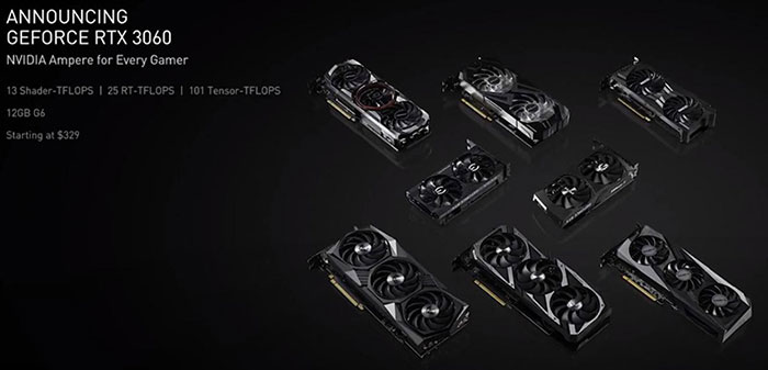 Nvidia GeForce RTX 3060 with 12GB GDDR6 arrives late Feb - Graphics - News  