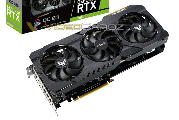 Asus GeForce RTX 3060 TUF Gaming 12GB OC image leaked - Graphics