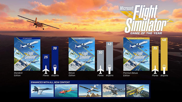 Flight Simulator 2020 planes list