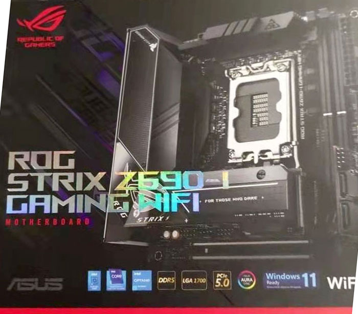 Asus ROG Strix Z690-I Gaming Wi-Fi motherboard images leak