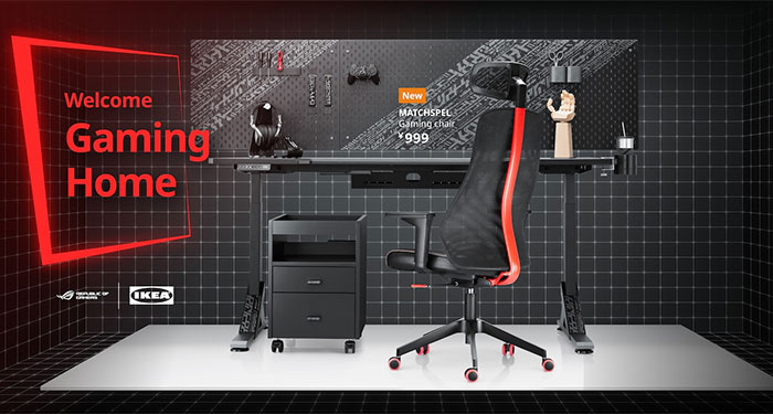UPPSPEL / MATCHSPEL Gaming desk and chair, black - IKEA
