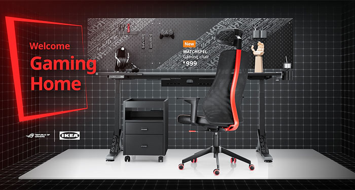 IKEA + Asus ROG launches gaming–centric furniture + accessories