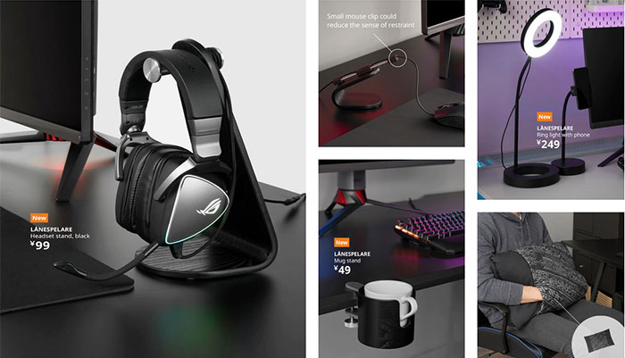 IKEA + Asus ROG launches gaming–centric furniture + accessories