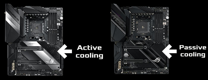 asus x570 chipset fan control