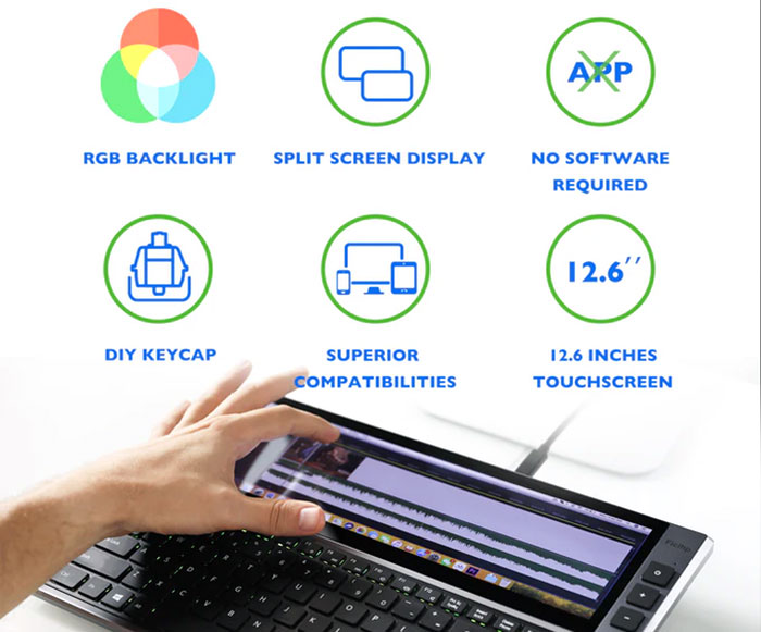 portable keyboard monitor combo