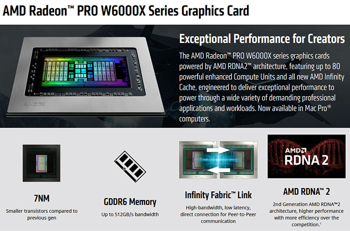 AMD announces Radeon PRO W6000X Series GPUs for Mac Pro Graphics