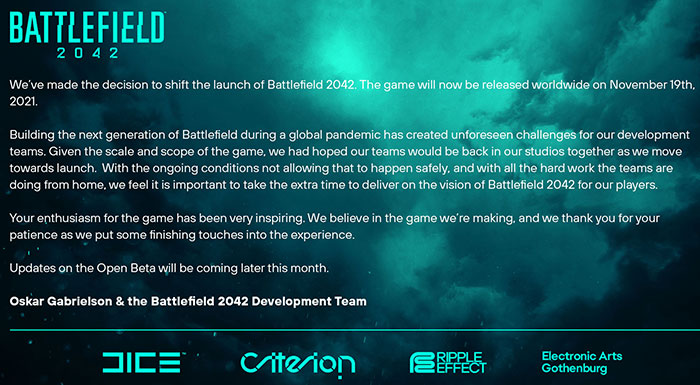 EA delays Battlefield 2042 launch to 19th November - PC - News - HEXUS.net