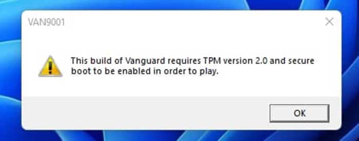 valorant windows 11 secure boot error